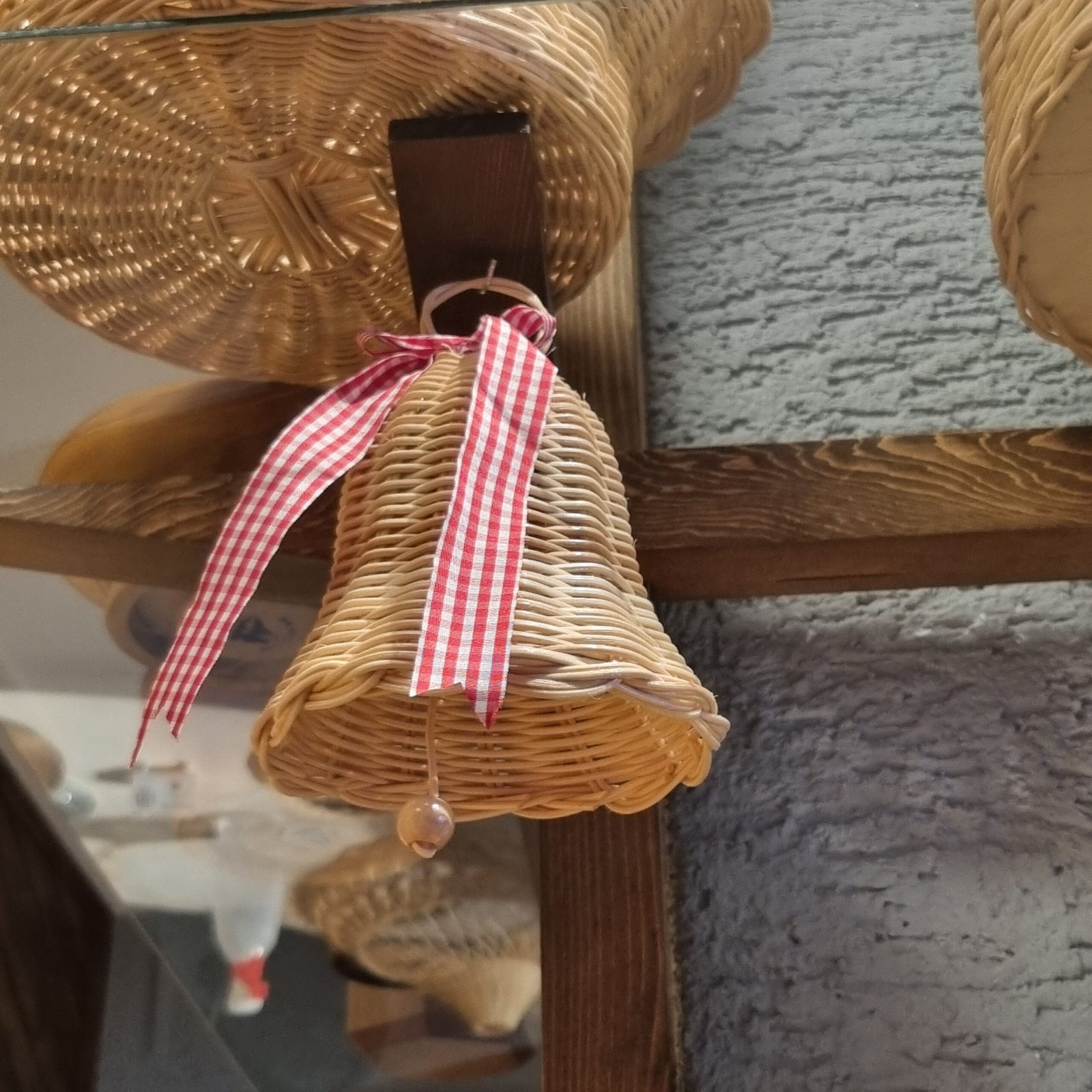 Pötikare Kurdeleli Dekoratif Bambu Çan / Zil