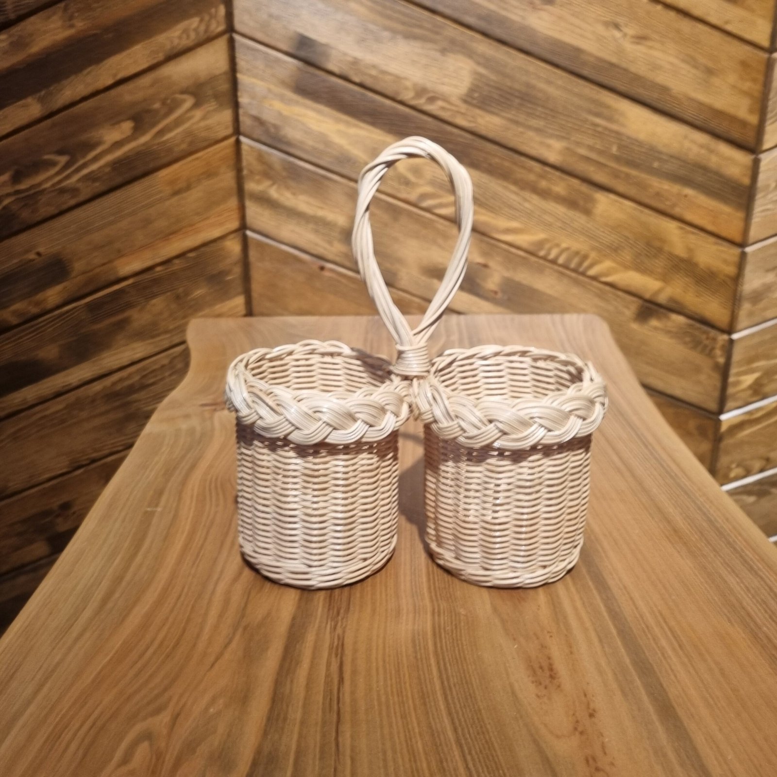 Bambu Kaşıklık & Sunum Sepeti