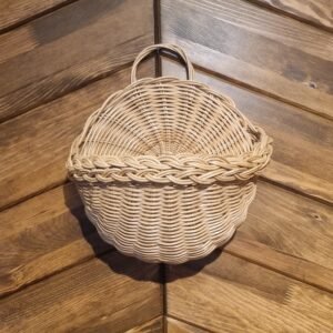 Askılı Duvar Bambu Sepeti